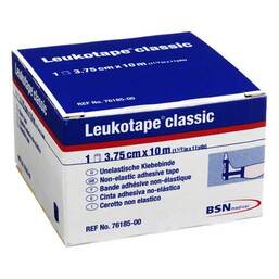 Abbildung: Leukotape Classic 10mx3,75cm blau Binden, 1 St PZN 00669453