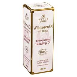 Abbildung: Wildrosenöl 100% naturrein mit Jojoba 100 ml, Öl PZN 00669625