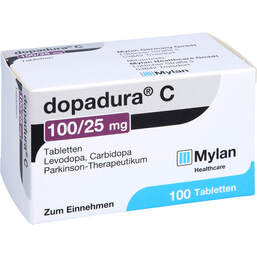 Abbildung: Dopadura C 100 / 25 mg Tabletten 100 St, Tabletten PZN 00673443