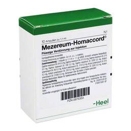 Abbildung: Mezereum Homaccord Ampullen 10 St, Ampullen PZN 00675353
