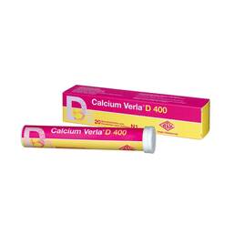 Abbildung: Calcium Verla D 400 Brausetabletten 20 St, Brausetabletten PZN 00676513