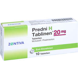 Abbildung: Predni H Tablinen 20 mg Tabletten 10 St, Tabletten PZN 00677180