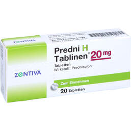 Abbildung: Predni H Tablinen 20 mg Tabletten 20 St, Tabletten PZN 00677197