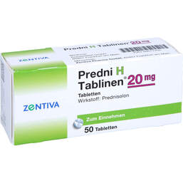 Abbildung: Predni H Tablinen 20 mg Tabletten 50 St, Tabletten PZN 00677205
