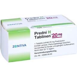 Abbildung: Predni H Tablinen 20 mg Tabletten 100 St, Tabletten PZN 00677211