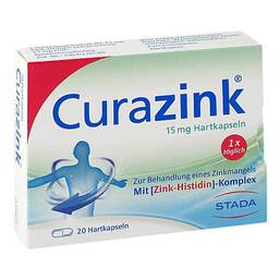 Abbildung: Curazink Hartkapseln Hartkapseln, 20 St PZN 00679380