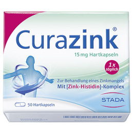 Abbildung: Curazink Hartkapseln Hartkapseln, 50 St PZN 00679405