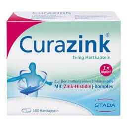 Abbildung: Curazink Hartkapseln Hartkapseln, 100 St PZN 00679411