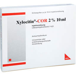 Abbildung: Xylocitin Cor 2% 10 ml Ampullen 10X10 ml, Injektionslösung PZN 00679664