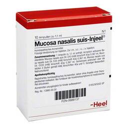 Abbildung: Mucosa nasalis suis Injeel Ampullen 10 St, Ampullen PZN 00688137