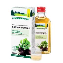 Abbildung: Schwarzrettich Saft Schoenenberger Saft, 200 ml PZN 00692328