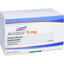Abbildung: Aclasta 5 mg Infusionslösung 100 ml, Infusionslösung PZN 00693807