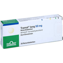 Abbildung: Tramal long 50 mg Retardtabletten 20 St, Retard-Tabletten PZN 00698360