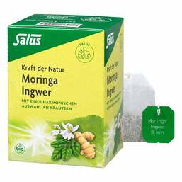 Abbildung: Moringa Ingwer Kräutertee Kraft der Natur Salus 15 St, Filterbeutel PZN 00699796