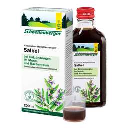 Abbildung: Salbei Saft Schoenenberger 200 ml, Saft PZN 00700105