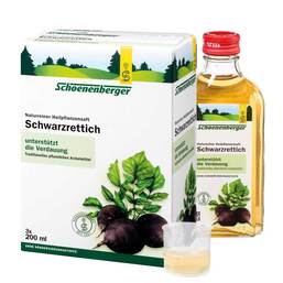 Abbildung: Schwarzrettich Saft Schoenenberger 3X200 ml, Saft PZN 00700134