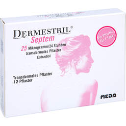Abbildung: Dermestril Septem 25µg / 24Std.- Pflaster 12 St, Pflaster transdermal PZN 00703121