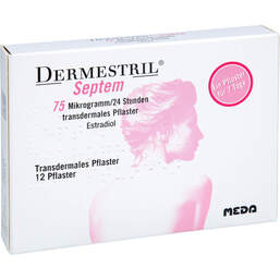 Abbildung: Dermestril Septem 75µg / 24Std.- Pflaster 12 St, Pflaster transdermal PZN 00703167