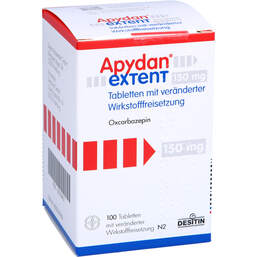 Abbildung: Apydan extent 150 mg Tabletten mit veränd.Wirkstofffrei 100 St, Tablette mit veränderter Wirkstofffreisetzung PZN 00705657