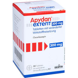 Abbildung: Apydan extent 300 mg Tabletten mit veränd.Wirkstofffrei 50 St, Tablette mit veränderter Wirkstofffreisetzung PZN 00705700