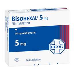 Abbildung: Bisohexal 5 mg Filmtabletten 30 St, Filmtabletten PZN 00712953