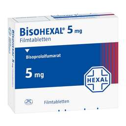 Abbildung: Bisohexal 5 mg Filmtabletten 50 St, Filmtabletten PZN 00712999