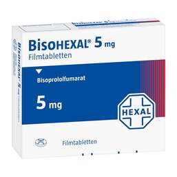 Abbildung: Bisohexal 5 mg Filmtabletten 100 St, Filmtabletten PZN 00713013