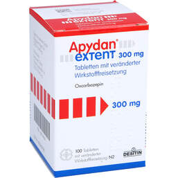 Abbildung: Apydan extent 300 mg Tabletten mit veränd.Wirkstofffrei 100 St, Tablette mit veränderter Wirkstofffreisetzung PZN 00714018