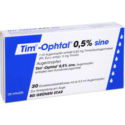 Abbildung: Tim Ophtal 0,5% sine Augentropfen 30X0.5 ml, Augentropfen PZN 00718542