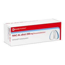 Abbildung: NAC AL akut 200 mg Brausetabletten Brausetabletten, 20 St PZN 00724778