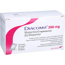 Abbildung: Diacomit 250 mg Pulver zur Herstellung einer Suspension zum Einnehmen 60 St, Pulver zur Herstellung einer Suspension zum Einnehmen PZN 00724933