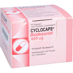 Abbildung: Cyclocaps Budesonid 400µg 60 St, Inhalationskapseln PZN 00730744