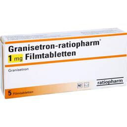 Abbildung: Granisetron ratiopharm 1 mg Filmtabletten 5 St, Filmtabletten PZN 00730939