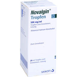 Abbildung: Novalgin Tropfen 20 ml, Tropfen PZN 00731672