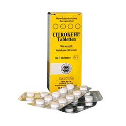 Abbildung: Citrokehl Tabletten Tabletten, 80 St PZN 00733116