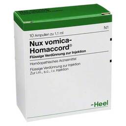 Abbildung: Nux vomica Homaccord Ampullen Ampullen, 10 St PZN 00735954