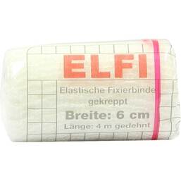 Abbildung: Dracoelfi elastisch Fixierbinde 6cmx4m gekreppt cello Binden, 1 St PZN 00736161