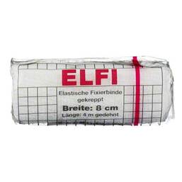 Abbildung: Dracoelfi elastisch Fixierbinde 8cmx4m gekreppt cello Binden, 1 St PZN 00736190