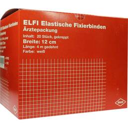 Abbildung: Dracoelfi elastisch Fixierbinde 12cmx4m gekreppt 20 St, Binden PZN 00737025