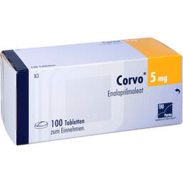 Abbildung: Corvo 5 mg Tabletten 100 St, Tabletten PZN 00737686