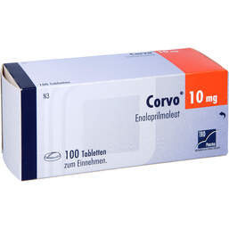 Abbildung: Corvo 10 mg Tabletten 100 St, Tabletten PZN 00737717