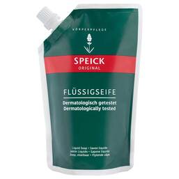 Abbildung: Speick natural Seife flüssig Nachfüllbeutel Seife, 300 ml PZN 00739923