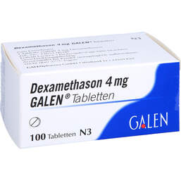 Abbildung: Dexamethason 4 mg Galen Tabletten 100 St, Tabletten PZN 00745645