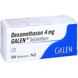 Abbildung: Dexamethason 4 mg Galen Tabletten 50 St, Tabletten PZN 00745651