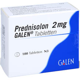 Abbildung: Prednisolon 2 mg Galen Tabletten 100 St, Tabletten PZN 00745800
