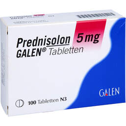Abbildung: Prednisolon 5 mg Galen Tabletten 100 St, Tabletten PZN 00745846