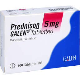 Abbildung: Prednison 5 mg Galen Tabletten 100 St, Tabletten PZN 00745898