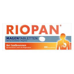 Abbildung: Riopan Magen Tabletten Kautabletten Kautabletten, 100 St PZN 00749318
