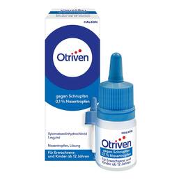 Abbildung: Otriven gegen Schnupfen 0,1 % Nasentropfen 20 ml, Nasentropfen PZN 00753716
