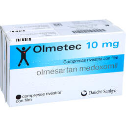 Abbildung: Olmetec 10 mg Filmtabletten 98 St, Filmtabletten PZN 00754242